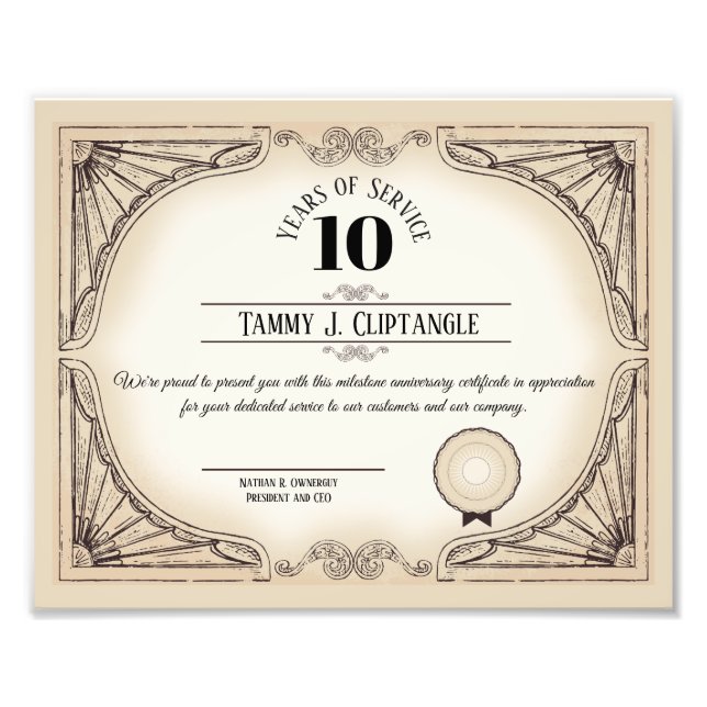 Anpassningsbar färg - universell årsdag för anstäl fototryck (Framsidan)