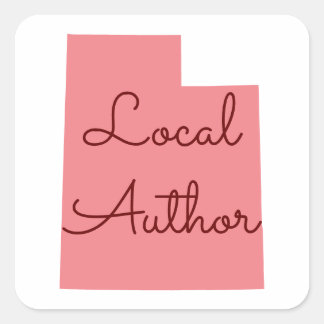 Anpassningsbar Färg Utah Local Author Fyrkantigt Klistermärke