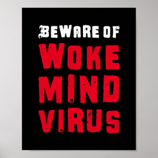 Anpassningsbar Färg Var försiktig med Woke Mind Vi Poster