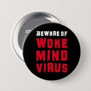 Anpassningsbar Färg, var uppmärksam på Woke Mind V Knapp