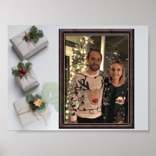 Anpassningsbar Färga med siffror från foto Poster (Framsidan)