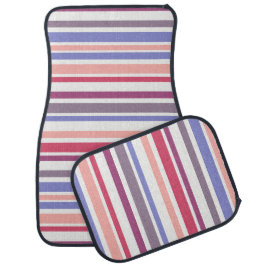 Anpassningsbar Färgad Randig bil Floor mat Bilmatta