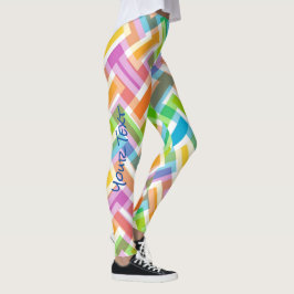 Anpassningsbar Färgfläckar av Abstrakt Mönster Leggings