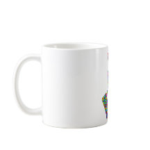 Anpassningsbar Färglös prism tummar upp kaffe Mugg