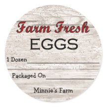 Anpassningsbar Farm Fresh Eggs-etikett
