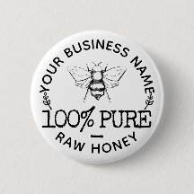 Anpassningsbar Farmhouse Apiary Logotyp Cute Bumbl