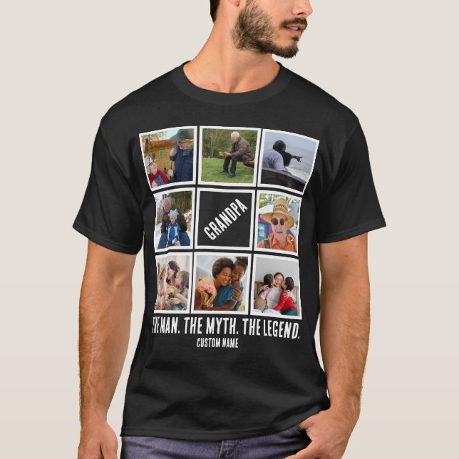 Anpassningsbar Farpa, manmyten 8 Foto Collage T Shirt (Framsida)