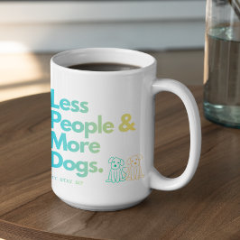 Anpassningsbar Färre människor Fler hundar Kaffemugg