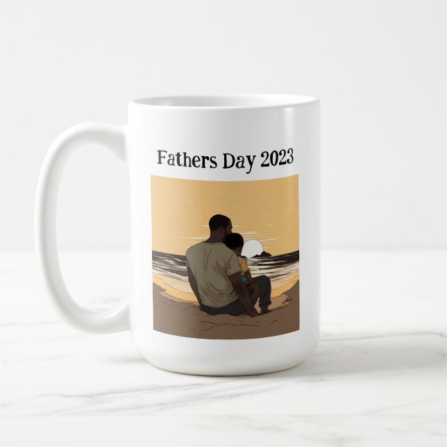 Anpassningsbar Fars dag 2023 Mugg (Vänster)
