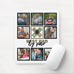 Anpassningsbar Fars dag Best Pappa efter 8-fotomak Musmatta