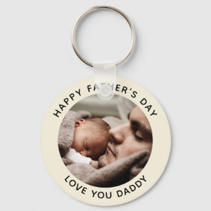Anpassningsbar Fars dag Cute-minimalistisk fotalan Nyckelring