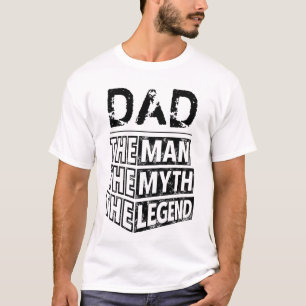 Anpassningsbar Fars dag människan, myten om det fö T Shirt