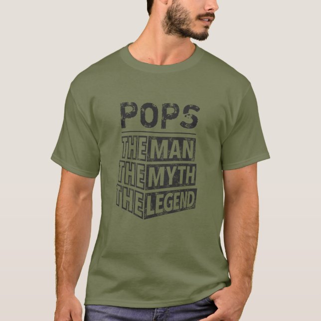 Anpassningsbar Fars dag människan, myten om förkla T Shirt (Framsida)