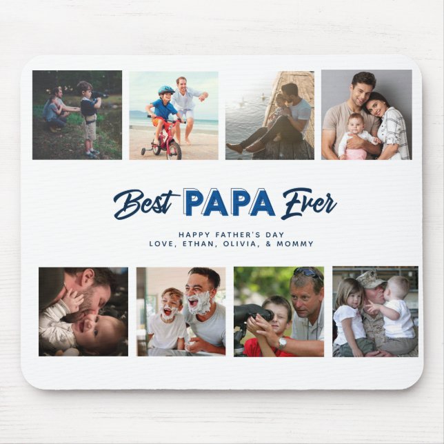 Anpassningsbar Fars dag Photo Collage Best Pappa n Musmatta (Framsidan)