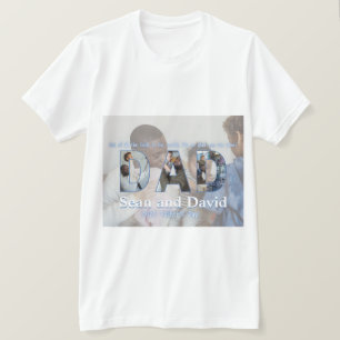 Anpassningsbar Fars dag Photo Collage Best Pappa n T Shirt