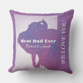 Anpassningsbar Fars dag Pillow - Pappa Holdingdott Kudde
