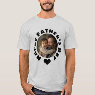 Anpassningsbar Fars dag T-Shirt med foto Pappa G