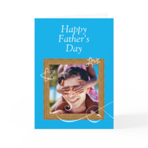 Anpassningsbar Far's Day Card with Photo - Personl
