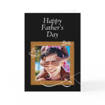 Anpassningsbar Far's Day Card with Photo - Personl