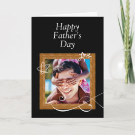 Anpassningsbar Far's Day Card with Photo - Personl Kort