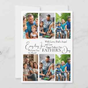 Anpassningsbar Far's Day Photo Card Inbjudningar