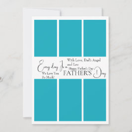 Anpassningsbar Far's Day Photo Collage Card Inbjudningar