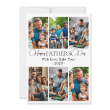 Anpassningsbar Far's Day Photo Collage Card