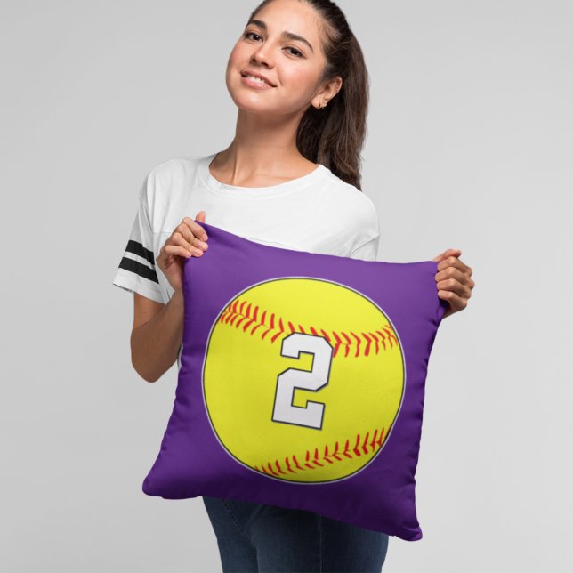 Anpassningsbar Fastpitch Softball Player-nummer /  Kudde (Skapare uppladdad)