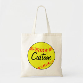 Anpassningsbar Fastpitch Softball Tote Bag Tygkasse
