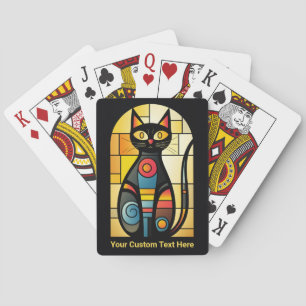 Anpassningsbar: Faux glasskikt Casinokort