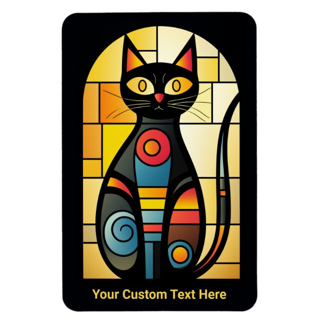 Anpassningsbar: Faux glasskikt Magnet (Vertikal)