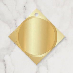 Anpassningsbar Faux Guld Elegant Modern tom mall Gåvor Etiketter