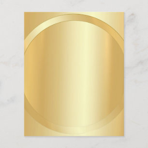 Anpassningsbar Faux Guld Glamora Lägg till textmal Flygblad