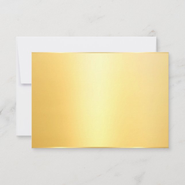 Anpassningsbar Faux Guld Modern Elegant tom mall (Framsida)
