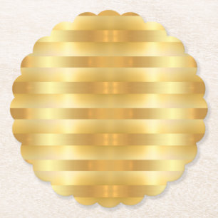 Anpassningsbar Faux Guld Modern Elegant tom mall Underlägg Papper