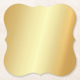 Anpassningsbar Faux Guld tom mall Elegant modern Underlägg Papper