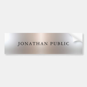 Anpassningsbar Faux Silver Professionell Glamoral Bildekal