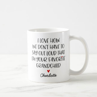 Anpassningsbar Favorite Grandchild Kaffemugg