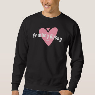 Anpassningsbar femboy-buss personalisera lång ärmad tröja