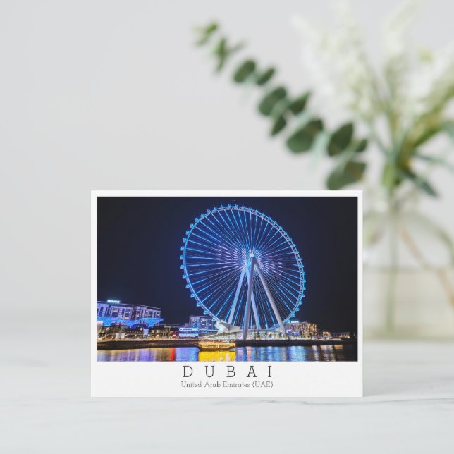 Anpassningsbar, Ferris Wheel, Dubai, Förenade Arab Vykort (Stående Fram)