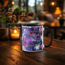 Anpassningsbar Festive Boho Chic Mugg med vinterde