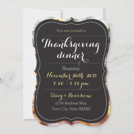 Anpassningsbar Festive Thanksgiving Inbjudan