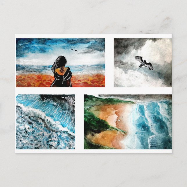 Anpassningsbar feyr bild helg vykort (Framsida)