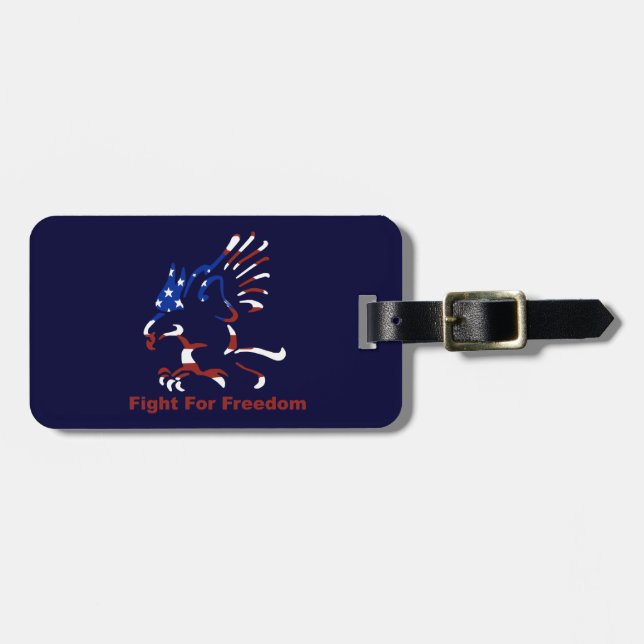 Anpassningsbar Fig for Freedom Luggage tag Bagagebricka (Horisontell Framsida)