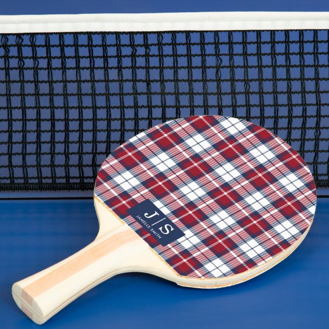 Anpassningsbar Finare Monogram Namn Play Ping Pong Pingisracket (Insitu)