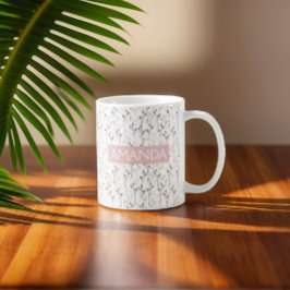 Anpassningsbar Fintvätt av Wildblommor i mjuka pas Kaffemugg
