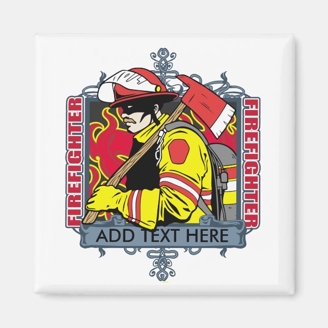 Anpassningsbar Firebrandfighter Magnet (Framsidan)