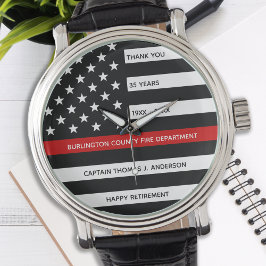 Anpassningsbar Firefighter Fire Service Fireman Pe Armbandsur
