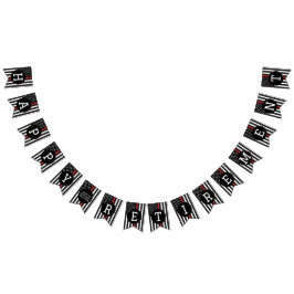 Anpassningsbar Firefighter Pension Thin Red Line Vimplar