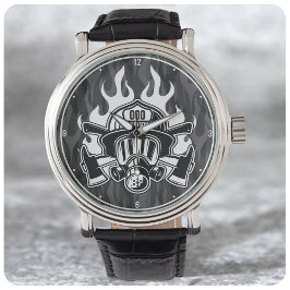 Anpassningsbar Firefighter Rädding Fire Department Armbandsur